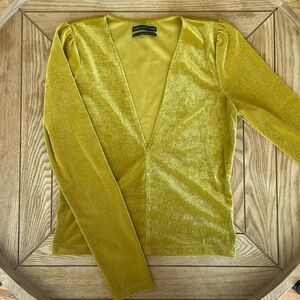 Urban Outfitters Velvet Type Material Top